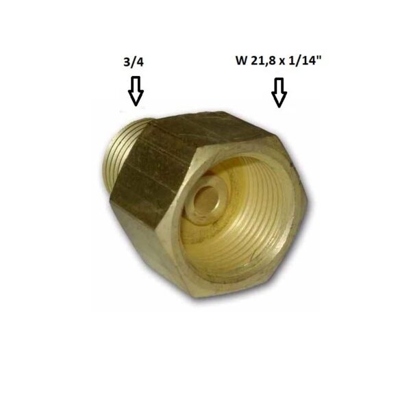 Redukce na Ar/CO2 -  W21,8i x 3/4" a